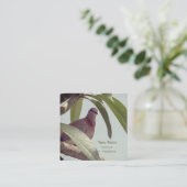 木の上の鳩絵画 スクエア名刺 (スタンド正面)