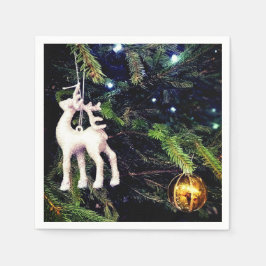 木の上の鹿 スタンダードカクテルナプキン