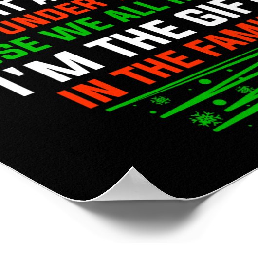 木の下で眠ったほうがいいかもしれない私はクリスマスギ ポスター (角)