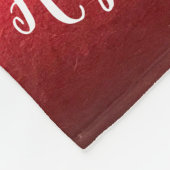 木の下で眠ったクリスマスのゴールデン・リトリーバー犬 フリースブランケット (角)