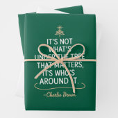 木の下に何があるかではない引用文クリスマス ラッピングペーパーシート (インサイチュ)