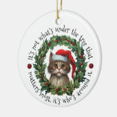 木の下に何があるかではない | 両面 セラミックオーナメント (左)