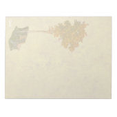 木の下に公園のベンチ – 11インチx 8.5インチメモ帳 ノートパッド (正面)