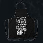 木の下に横たわるクリスマス家族の贈り物 エプロン<br><div class="desc">木の下に横たわるクリスマス家族の贈り物</div>