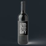 木の下に横たわるクリスマス家族の贈り物 ワインラベル<br><div class="desc">木の下に横たわるクリスマス家族の贈り物</div>