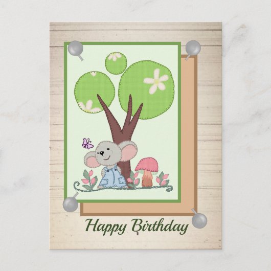 木の下のねずみ ポストカード (正面)