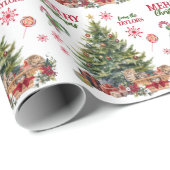 木の下のクリスマスキッチンバスケット ラッピングペーパー (ロールコーナー)