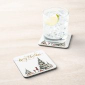 木の下のクリスマスプレゼント コースター (右側)