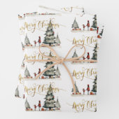 木の下のクリスマスプレゼント ラッピングペーパーシート (インサイチュ)