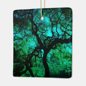 木の下のターコイズ セラミックオーナメント (左)