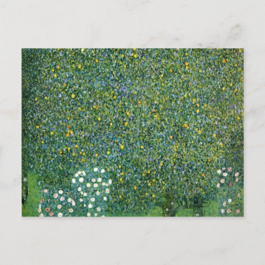 木の下のバラかわいい ポストカード (正面)