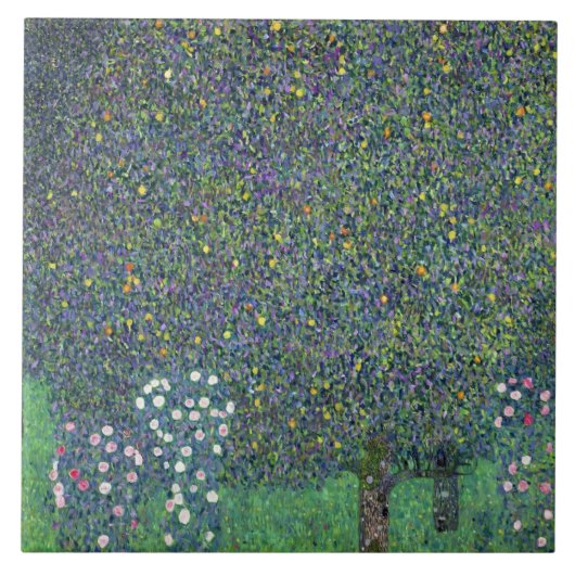 木の下のバラ、c.1905 タイル (正面)