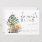 木の下のフェイバリットシングス ホリデーパーティー 招待状 (正面)