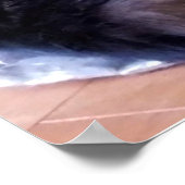 木の下の居心地の良いクリスマス猫 ポスター (角)