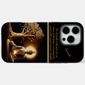 木の下の白熱［赤熱］光を放つ仏 Case-Mate iPhoneケース (裏面 (横))