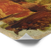 木の下の農家 ポスター (角)