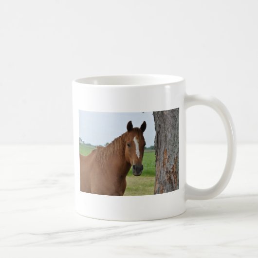 木の下の馬 コーヒーマグカップ (右)