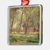 木の下のFarmstead メタルオーナメント (左)