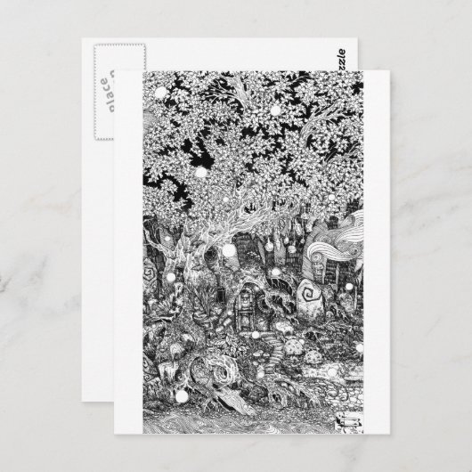 木の下 ポストカード (正面/裏面)