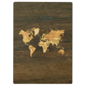 木の世界地図 クリップボード (裏面)