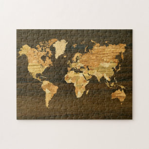 木の世界地図 ジグソーパズル