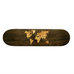 木の世界地図 スケートボード