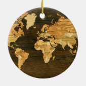 木の世界地図 セラミックオーナメント (裏面)