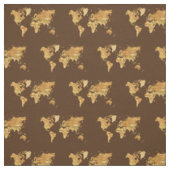 木の世界地図 ファブリック (見本)