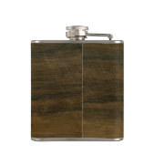 木の世界地図 フラスク (裏面)