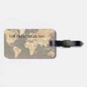 木の世界地図 ラゲッジタグ (裏面横)