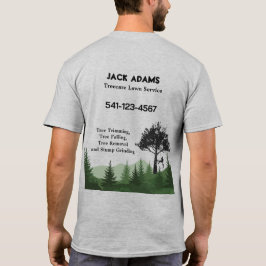 木の世話 造園サービス Tシャツ
