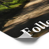 木の並んだ土道のポスター ポスター (角)