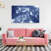 木の中でアップ – シアノタイプ効果 キャンバスプリント (インサイチュ (リビング))