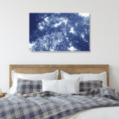 木の中でアップ – シアノタイプ効果 キャンバスプリント (インサイチュ (寝室))