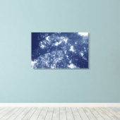 木の中でアップ – シアノタイプ効果 キャンバスプリント (インサイチュ (ウッドフロア))