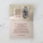 木の中でホーク – カスタマイズ大事な行事 カード (内部)