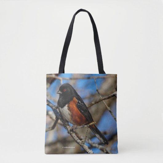 木の中で斑点のあるトホエ トートバッグ (正面)