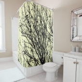 木の中で飢え淡い色のた – 黄色#FFFFCC シャワーカーテン (インサイチュ)