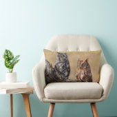 木の中で鶏を鳴らす東の悲鳴 ランバークッション (椅子)