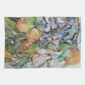 木の中のオレンジ。 キッチンタオル (横)