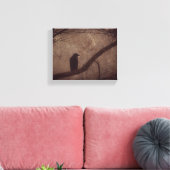 木の中のカラス キャンバスプリント (インサイチュ (リビング))