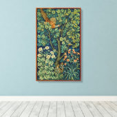 木の中のキジ鳥(ウィリアム・モリス著) キャンバスプリント (インサイチュ (ウッドフロア))