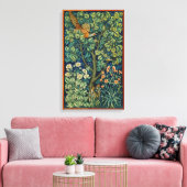 木の中のキジ鳥(ウィリアム・モリス著) キャンバスプリント (インサイチュ (リビング))