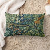 木の中のキジ鳥(ウィリアム・モリス著) ランバークッション (ブランケット)