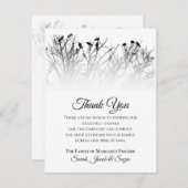 木の中の美しい鳥ありがとう同情カード (正面/裏面)