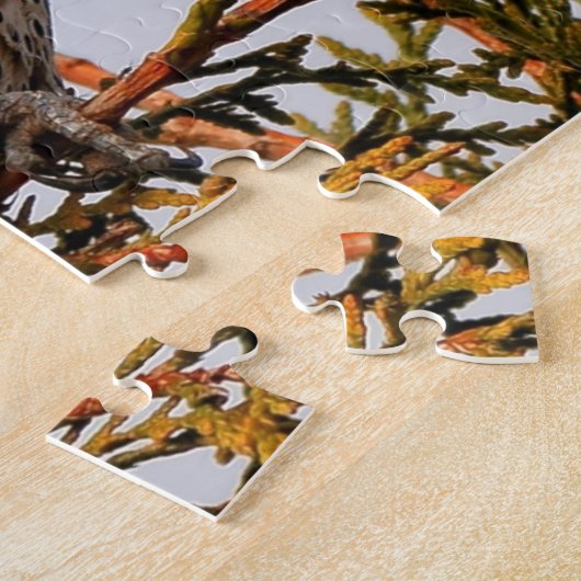 木の中の雄の赤いシャフトの北フリッカ ジグソーパズル (側面)