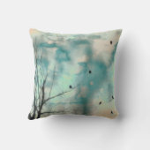 木の中の鳥 クッション (裏面)