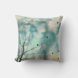 木の中の鳥 クッション