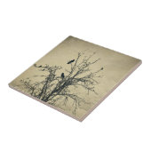 木の中の鳥 –  タイル (側面)