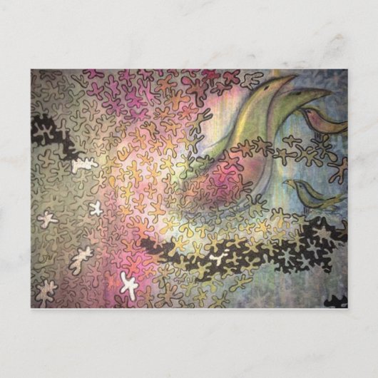 木の中の鳥 ポストカード (正面)